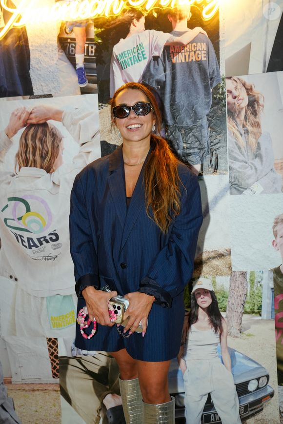 Exclusif - Clarisse Castan lors de la soirée des 20 ans de la marque American Vintage à Paris le 29 avril 2025.

© Anne-Sophie Guebey / Bestimage