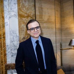 Bertrand Burgalat - Hélène in Paris présente son nouvel album à l'Hôtel de Crillon, A Rosewood Hotel à Paris le 4 février 2025. © Jack Tribeca / Bestimage