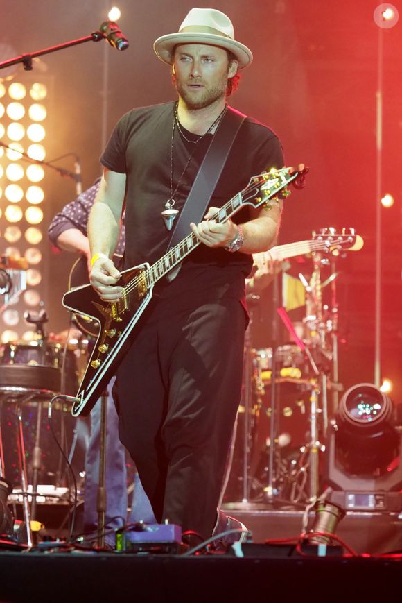Christopher Stills - Véronique Sanson en concert pour l'ouverture du festival des Francofolies de La Rochelle. Le 11 juillet 2018©Bestimage