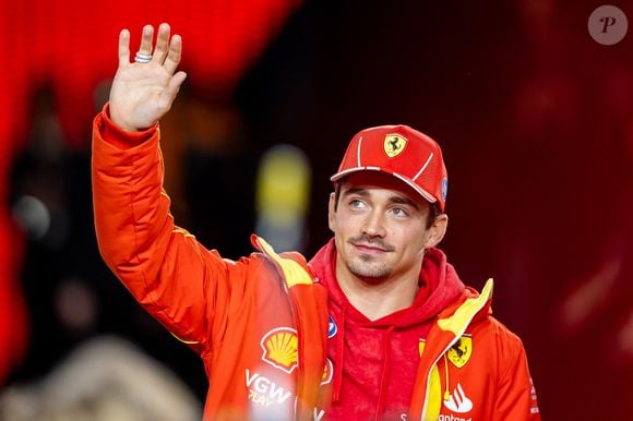 November 23, 2024, Las Vegas, Nevada, America: 23rd November 2024; Las Vegas, Nevada, USA. F1 Las Vegas Grand Prix; Race Day; Charles Leclerc (16) of Morocco and team Scuderia Ferrari at the driver’s parade (Credit Image: © Bob Kupbens/Action Plus Sports via ZUMA Press Wire)