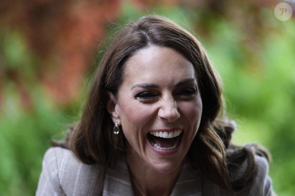Catherine (Kate) Middleton, princesse de Galles, visite l'école maternelle Salvador Allende à Reggio Emilia (Italie), lors de son voyage consacré à la petite enfance, le 14 mai 2026.
© GOFF / Bestimage