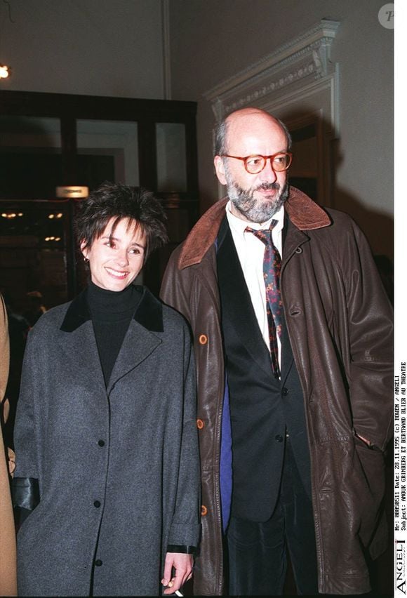 Anouk Grinberg et Bertrand Blier au théatre de Paris. photo par Bowen - Bestimage