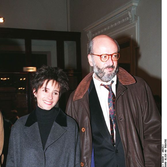 Anouk Grinberg et Bertrand Blier au théatre de Paris. photo par Bowen - Bestimage