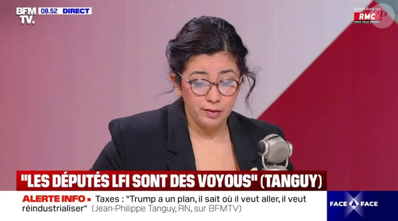 Neila Latrous, journaliste vue sur BFMTV.