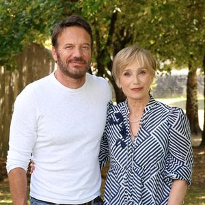 Samuel Le Bihan et Kristin Scott Thomas - Photocall du jury de la 17ème édition du Festival du Film Francophone (FFA) de Angoulême. 
© Coadic Guirec / Bestimage