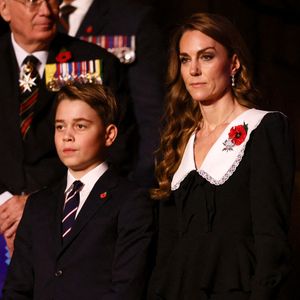 Catherine (Kate) Middleton, princesse de Galles, Le prince George de Galles - La famille royale britannique assiste au Festival du Souvenir de la Royal British Legion, en l'honneur des militaires, au Royal Albert Hall à Londres, le 8 novembre 2025.