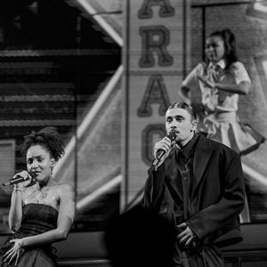 Candice Vernet eet Pierre Garnier lors du concert de la Star Academy à Lyon, le 15/03/24. Photo Sandrine Thesillat / Panoramic