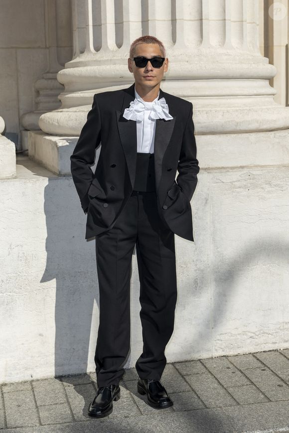 Evan Mock – Photocall du Défilé de mode Saint Laurent Homme, Collection Printemps-Été 2026 dans le cadre de la Fashion Week de Paris, France, le 24 juin 2025.
 
© Olivier Borde / Bestimage