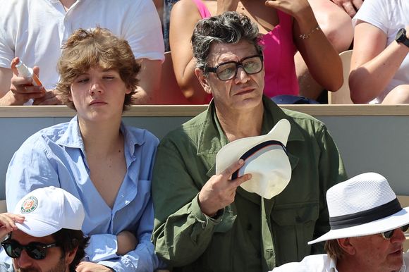 Marc Lavoine dans les tribunes lors des Internationaux de France Roland Garros 2023 le 06 juin 2023 à Paris, France. Photo by Nasser Berzane/ABACAPRESS.COM
