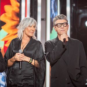 Zazie et Marc Lavoine lors du Téléthon 2024, à Saint Denis, près de Paris, le 29 novembre 2024.