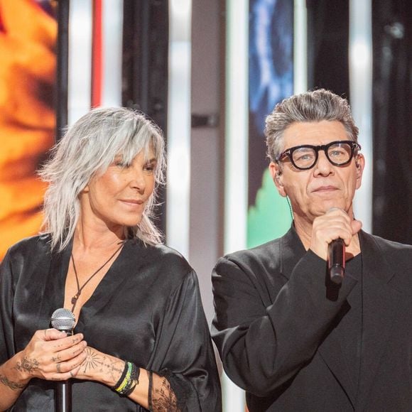 Zazie et Marc Lavoine lors du Téléthon 2024, à Saint Denis, près de Paris, le 29 novembre 2024.