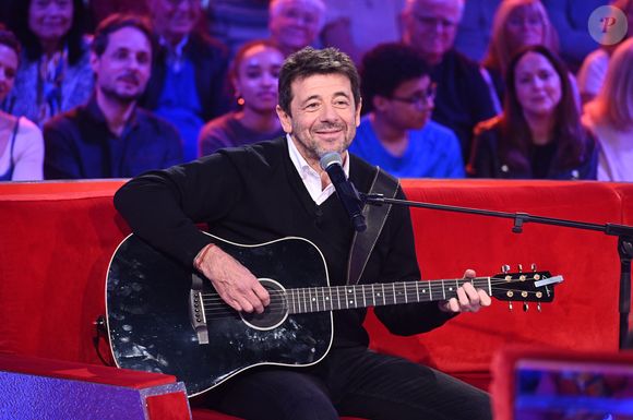Exclusif - Patrick Bruel lors de l'enregistrement de l'émission "Vivement dimanche" au studio Rive Gauche, présentée par M.Drucker avec une diffusion sur France 3 le 15 mars 2026, à Paris, France, le 4 mars 2026. © Guillaume Gaffiot/Bestimage