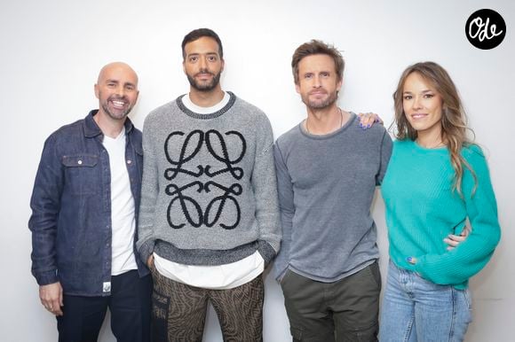 Exclusif - La Bande à Fifi (Julien Arruti, Tarek Boudali, Philippe Lacheau, Elodie Fontan) dans les backstage de l'enregistrement de l'émission "TPMP (Touche Pas à Mon Poste)", présentée par C.Hanouna et diffusée en direct sur C8 le 15 mars
© Jack Tribeca / Bestimage