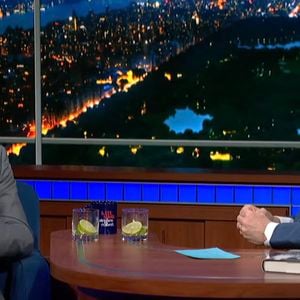 Le prince Harry donne une interview sur le plateau de Stephen Colbert à propos de la vie après la mort. Photo par JLPPA / Bestimage