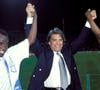 C'est lui qui en 1993, inscrit le but victorieux qui permet à Tapie et son équipe de lever la coupe des Champions.

archives - Joy Basile Boli (OM) / Bernard Tapie (OM PDT) / Abedi Pele (OM) - football - champions league 1992/93 - final - Milan AC v Olympique Marseille
© DPPI / Panoramic / Bestimage