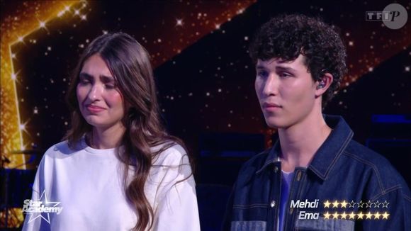 Majoritairement, ils ont choisi de garder Ema, entraînant ainsi l’élimination de Mehdi.

Extrait du prime de la "Star Academy" du 25 octobre 2025.