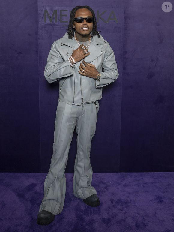 Gunna au photocall du défilé Messika Collection Femme Prêt-à-Porter Printemps/Eté 2026 lors de la Fashion Week de Paris (PFW), au Musée des Arts décoratifs, à Paris, France, le 13 octobre 2025. © Olivier Borde/Bestimage