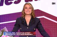 Fin de "Pascale, Eric, Yann et les autres" sur C8, avec Pascale de La Tour du Pin.