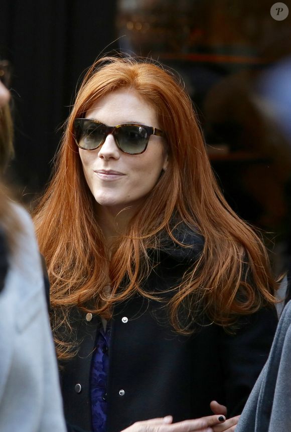 Marie Lingois (fille de Florence Arthaud) - Obsèques de la navigatrice française Florence Arthaud en l'église Saint-Séverin à Paris, le 30 mars 2015. Florence Arthaud est décédée lors du crash d'hélicoptère en Argentine le 9 mars dernier pendant le tournage du jeu de TF1 "Dropped". Jacovides - Clovis / Bestimage