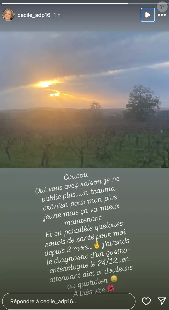 Cécile, l'ancienne prétendante de Franck lors de la 16e saison de L'amour est dans le pré sur M6, a donné des nouvelles de l'état de santé de son fils, et du sien par la même occasion.