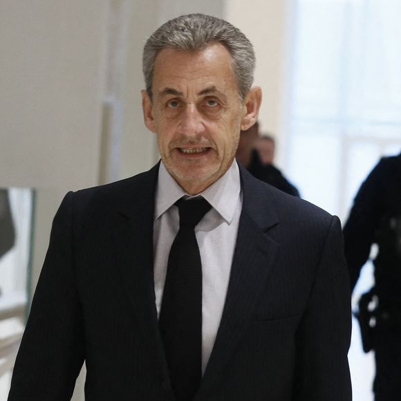 Nicolas Sarkozy - Arrivées au procès du financement libyen de Sarkozy le 6 février 2025.

© Christophe Clovis / Bestimage