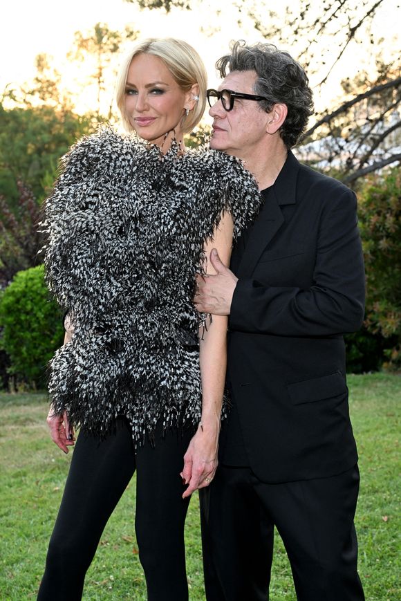 Marc Lavoine et sa compagne Adriana Karembeu - 11ème édition du Gala de charité de Patrick Mouratoglou à la Mouratoglou Academy & Resort à Biot le 21 juin 2025. © Bruno Bebert/Bestimage