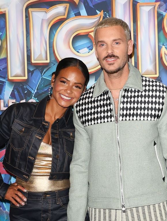 Christina Milian et son mari Matt Pokora (M.Pokora) - Avant-première du film "Les Trolls 3" au cinéma Gaumont Marignan à Paris. 
© Coadic Guirec / Bestimage