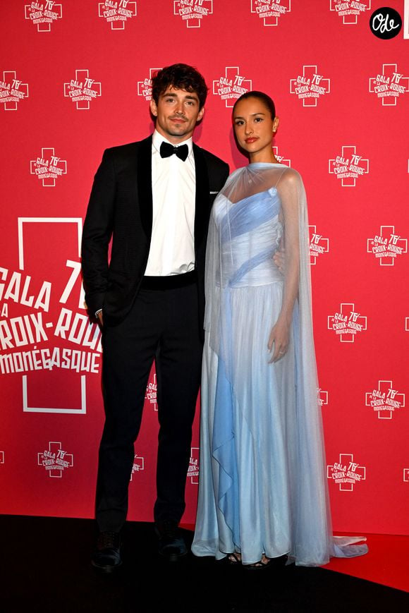 Charles Leclerc et sa compagne Alexandra Saint Mleux - 76ème Bal de la Croix Rouge dans la salle des Etoiles à Monaco le 12 juillet 2025. 

Photo par Bruno Bebert/Bestimage