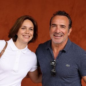 Jean Dujardin et sa femme Nathalie Péchalat au village lors des Internationaux de France de tennis de Roland Garros. © Jacovides-Moreau/Bestimage