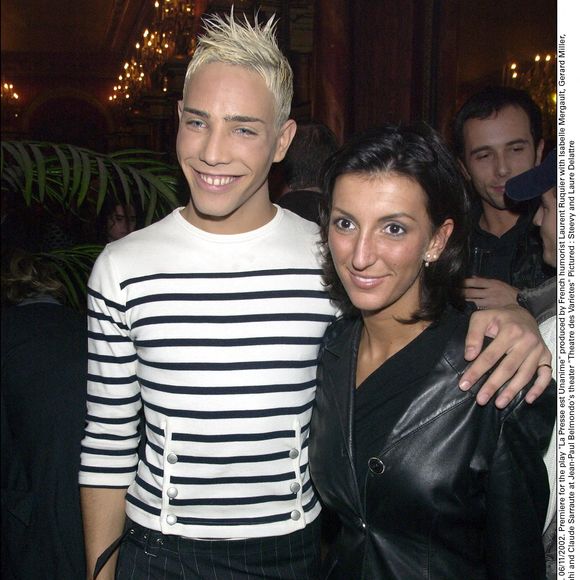 Steevy Boulay et Laure de Lattre à la première d'une pièce au Théâtre des Variétés, Paris, France, le 6 novembre 2002. © Serge Arnal/Abaca