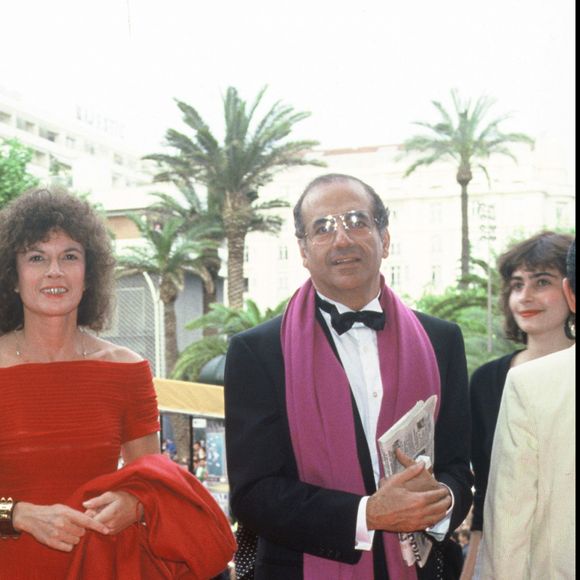 Jean-Pierre Elkabbach et Nicole Avril au Festival de Cannes 1988 (archive) ©ANGELI-RINDOFF / BESTIMAGE
