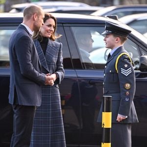Le prince William, prince de Galles, et Catherine (Kate) Middleton, princesse de Galles, arrivent pour visiter l'Académie nationale de curling à Stirling, Royaume Uni, le 20 janvier 2026. Cover Images via ZUMA Press / Bestimage/Bestimage