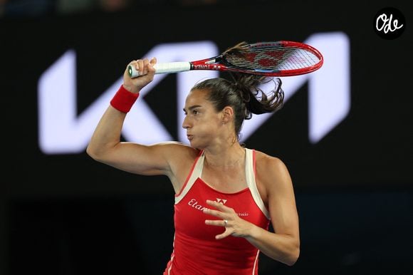 Caroline Garcia lors de l'Open de tennis d'Australie à Melbourne, Australie. © Nicolas Luttiau/Bestimage