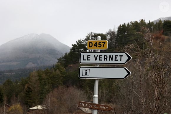 Le village du Vernet dans les Alpes en France où se trouve la dépouille d'Emile Soleil, âgé de 2 ans. Le 4 avril 2024. Photo by Peter Jordan/The Sun/News Licensing/ABACAPRESS.COM