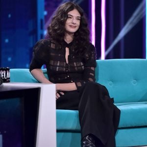 Deva Cassel - D.Cassel et B.Porcaroli font la promotion de la série "Le guépard" (Netflix) dans l'émission "Stasera c'è Catalan" à Milan, le 4 mars 2025.