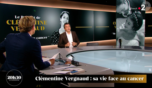 Une photo du mariage de Clémentine Vergnaud à l'hôpital dévoilée par France 2 dans "20h30 le dimanche".