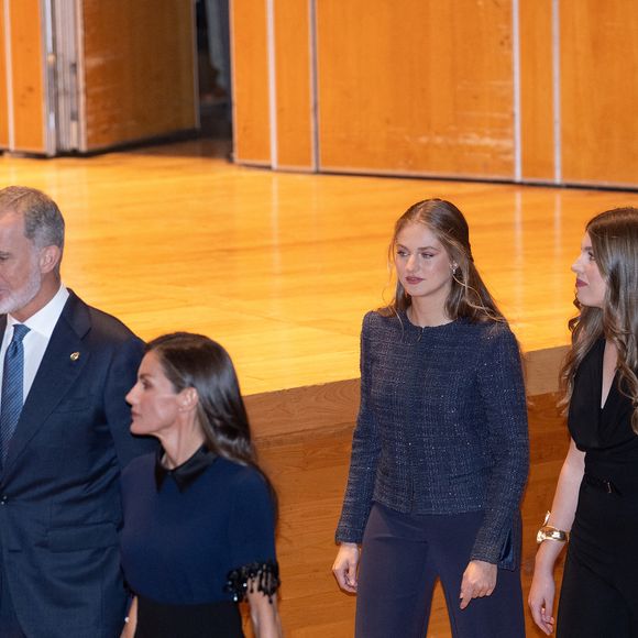Le roi Felipe VI, la reine Letizia, la princesse héritière Leonor et la princesse Sofia assistent au concert de clôture de la 33ème Semaine musicale à Oviedo. Photo by LALO YASKY / BESTIMAGE