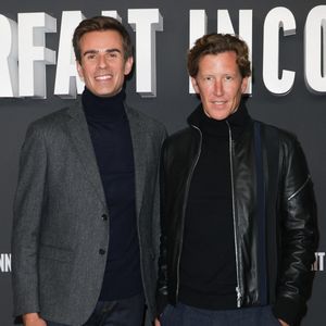 Jean-Baptiste Marteau et son compagnon Jean de Reynal - Avant-première du film "Un parfait inconnu" au Grand Rex à Paris le 15 janvier 2025. © Coadic Guirec/Bestimage