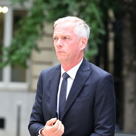 Julien Arnaud - Arrivées aux obsèques de Nonce Paolini en l'église Saint-Honoré-d'Eylau, 66 bis, avenue Raymond-Poincaré à Paris, France, le 23 juillet 2024. (Agence / Bestimage)