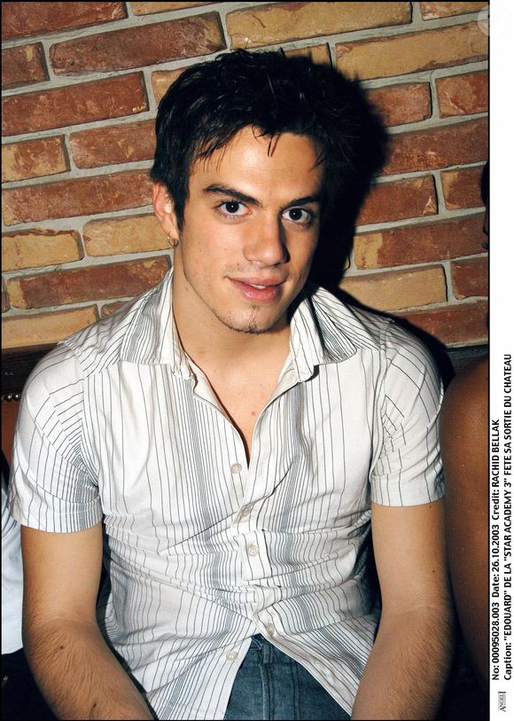 Edouard Algayon à sa sortie de l'émission "Star Academy". Photo par RACHID BELLAK / BESTIMAGE