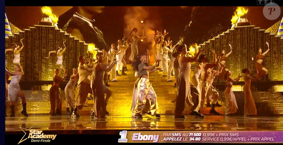 Ebony affronte Franck en demi-finale de la "Star Academy 2024", le 18 janvier 2025, sur TF1