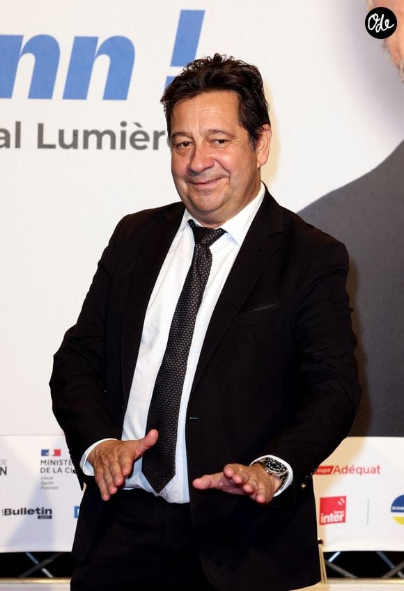 Laurent Gerra - Photocall de la cérémonie d'ouverture du 17ème Festival Lumière à la Halle Tony Garnier à Lyon, le 11 octobre 2025. 

© Dominique Jacovides / Bestimage