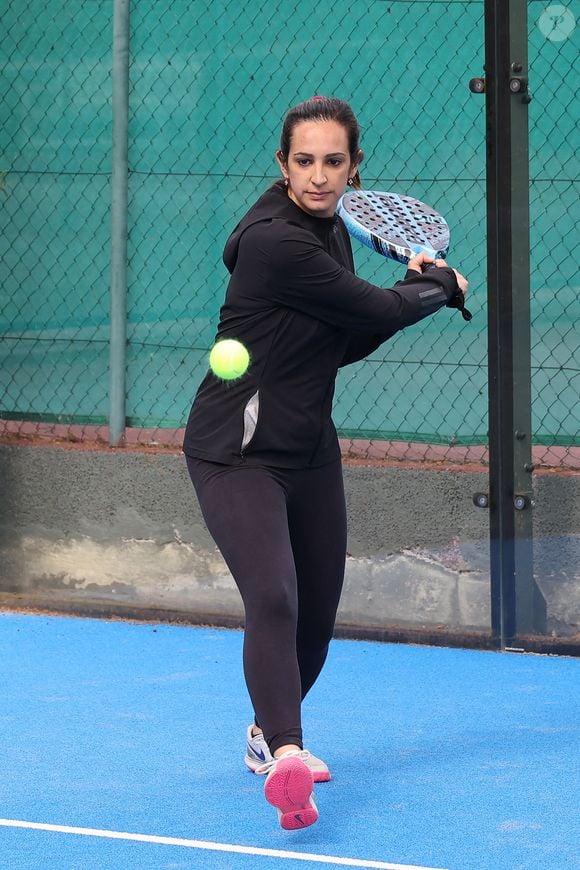 Charlotte Gabas lors du Tournoi de Padel des Célébrités du Lagardere Paris Racing pour l'Institut Imagine le 17 mai 2024 à Paris, France. Photo by Nasser Berzane/ABACAPRESS.COM