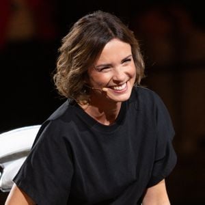 Exclusif - Isabelle Ithurburu lors de l'enregistrement de l'émission "La chanson secrète N°14", présentée par Nikos Aliagas et diffusée le 26 décembre sur TF1, à Paris le 9 décembre 2025. © Jacovides-Moreau/Bestimage