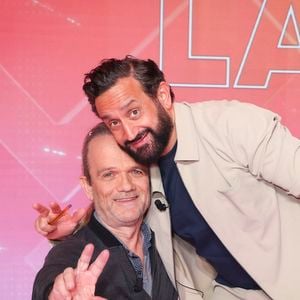 André Bouchet dit Passe Partout ( Fort Boyard ), Cyril Hanouna, sur le plateau de TBT9 présenté par C.Hanouna, et diffusé en direct sur W9, Paris, France, le 09 mars 2026. © Jack Tribeca / Bestimage