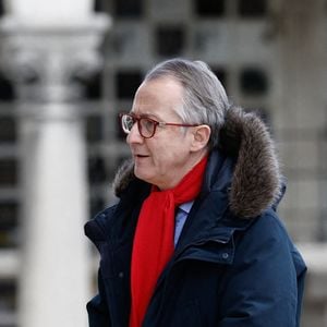 Christophe Barbier - Obsèques d'Isabelle Mergault à la Coupole du Père-Lachaise à Paris le 30 mars 2026. © Cyril Moreau - Dominique Jacovides / Bestimage