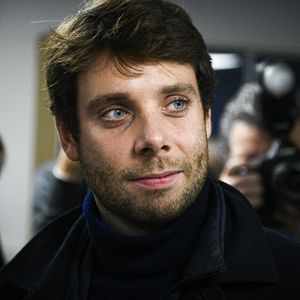 Benjamin Duhamel couvrant un meeting du RN le 15 novembre 2021