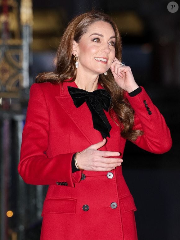 La princesse de Galles Kate Middleton arrive pour le service de chants de Noël Together At à l'abbaye de Westminster à Londres, au Royaume-Uni, le 6 décembre 2024. Photo by Isabel Infantes/PA Wire/ABACAPRESS.COM