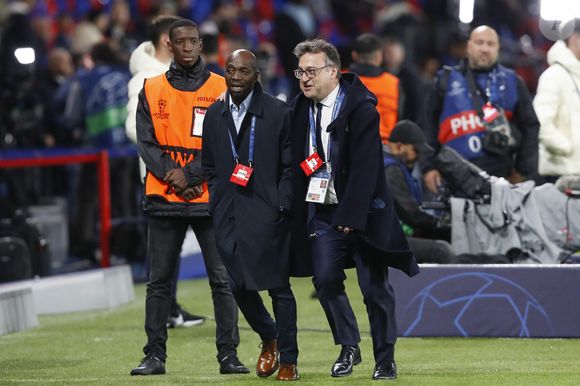 Claude Makelele - Match de ligue des champions entre le PSG et l'AC Milan (3-0) au Parc des Princes à Paris le 25 octobre 2023. (Michael Baucher / Panoramic / Bestimage).
