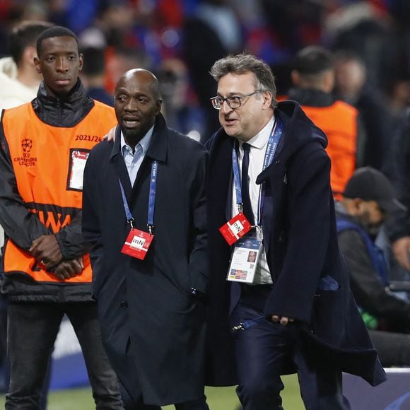 Claude Makelele - Match de ligue des champions entre le PSG et l'AC Milan (3-0) au Parc des Princes à Paris le 25 octobre 2023. (Michael Baucher / Panoramic / Bestimage).
